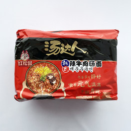 统一汤达人韩式辣牛肉面五连包