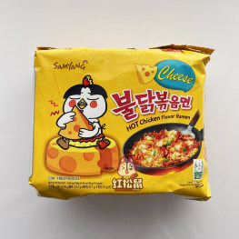 三养火鸡面-起司辣鸡拉面 香浓芝士 五连包