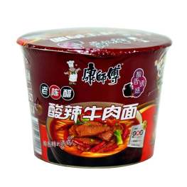 碗装 康师傅方便面 酸辣牛肉面