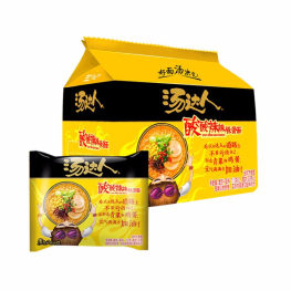 统一汤达人酸酸辣辣豚骨拉面面五连包