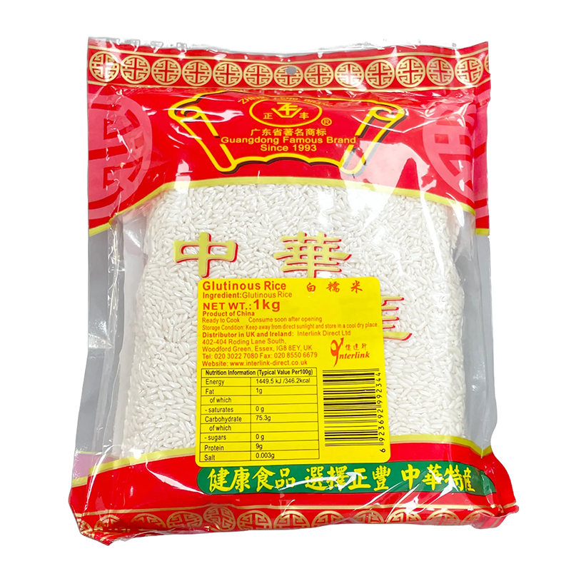 正丰白糯米 1kg (注:谷物类产品无需真空包装)