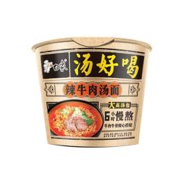 白象 碗装方便面 辣牛肉汤味面