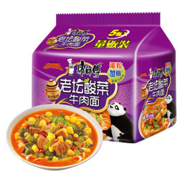 康师傅方便面 五连包-老坛酸菜牛肉面
