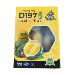 新鲜水果 急冻 马来西亚 D197 正宗猫山王果肉 榴莲肉 400g