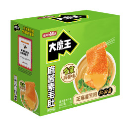 盐津铺子大魔王魔芋素毛肚 香菜麻酱味 20包每盒 纸盒易损请见谅