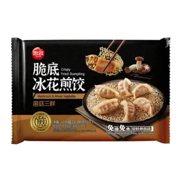 思念 脆底冰花煎饺 菌菇三鲜 348g
