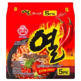 不倒翁 极辛拉面 五连包 600g