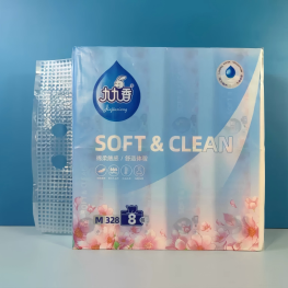 九九香超柔超韧 纸抽8包装 - 千万不可以冲进马桶