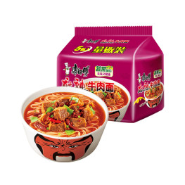 康师傅方便面 五连包 麻辣牛肉面