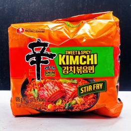 农心 辛拉面 甜辣泡菜风味拌面 五连包