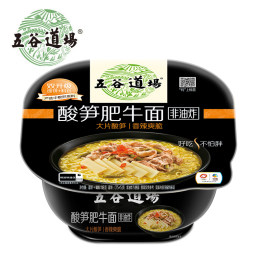 碗装 五谷道场 酸笋肥牛面 118g