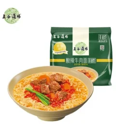 五谷道场 酸辣牛肉面 五连包