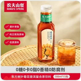 农夫山泉东方树叶 菊花普洱 500ML
