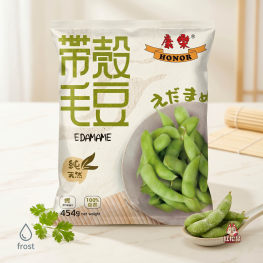 康乐带壳毛豆 454g