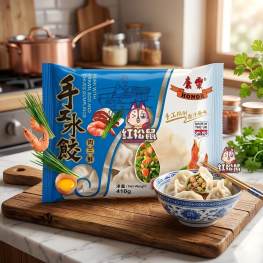康乐 手工水饺 肉三鲜 410g